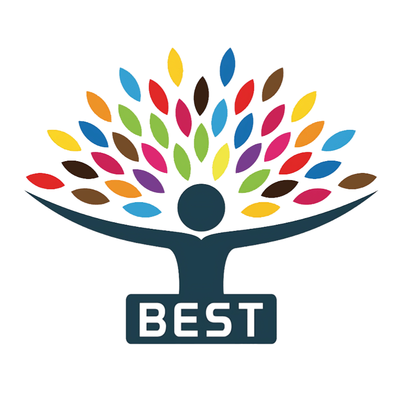 Colorful BEST organization logo