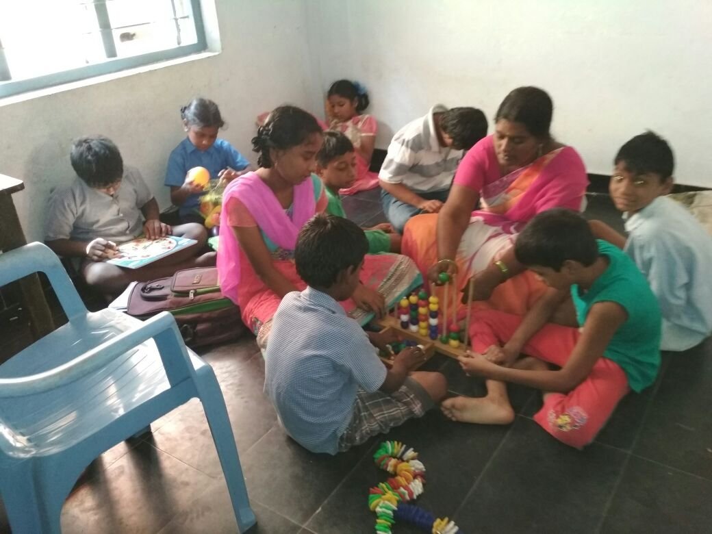 Classroom activity at a Bhavitha centre